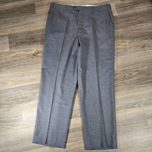 Cricketeer Dress Pants Mens 40x32 Gray Virgin Wool Trousers Union Made Canada